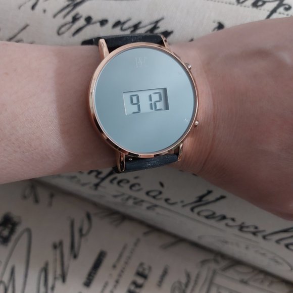 INC International Concepts Black Rose Gold Digital Watch - Picture 5 of 8